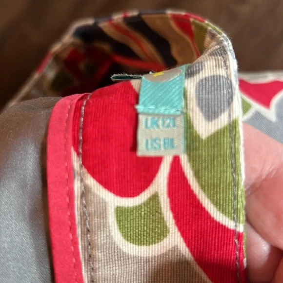 Boden Floral Lined Lotus A- Line Skirt - Picture 8 of 9